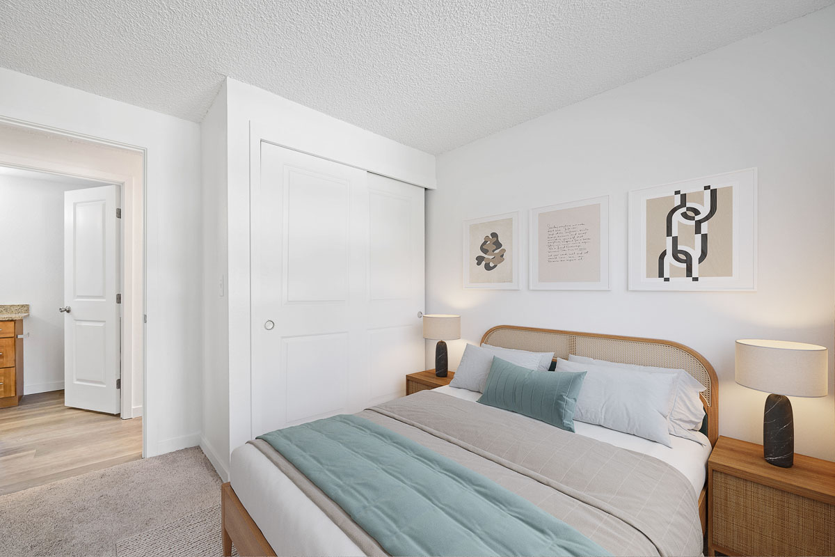 Mozaic Apartments Northgate WA minimalist bedroom